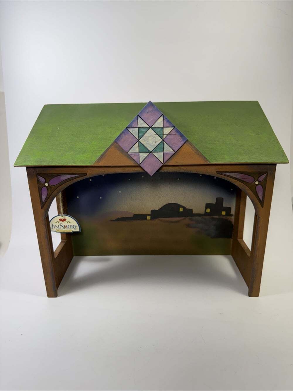Jim Shore Heartwood Creek Nativity Stable Creche #4008794 Enesco 2007